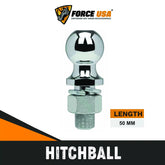 Force USA Chrome Trailer Hitch Ball