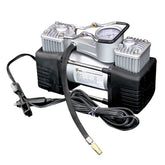 Force USA High-Power Air Compressor 12V Dual Cylinder Tire Inflator for Truck