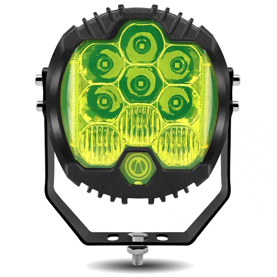 FORCE USA 9 Bulbs Round Work Lamp - 5 Inches