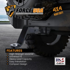FORCE USA Drop Towing Hook - Durable Steel Construction - Image 3