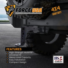 FORCE USA 5 Holes Towing Hook- Durable Steel Construction - Image 4