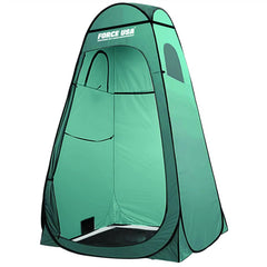 FORCE USA Green Portable Pop Up Shower Tent Spacious Changing Room for Camping