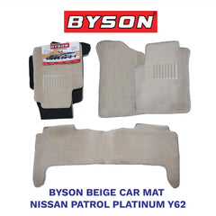 BYSON Durable Waterproof Nissan Patrol Platinum Y62 3 Pieces Car Mats - Image 2