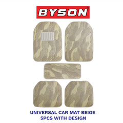 BYSON Durable Waterproof Auto Universal 5-Pieces Car Mats with design - Image 2