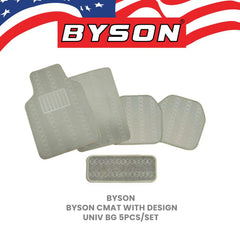 BYSON Durable Auto Universal 5-Pieces Car Mats with Diamond design - Image 2