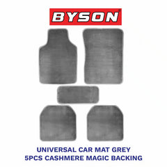 BYSON Durable Auto Universal 5-Pieces Car Mats with Cashmere Magic Backing - Image 2