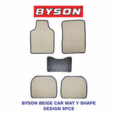 BYSON Durable Auto Universal Car Mat Y Shape Design 5-Pieces Cutting - Image 2