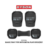 BYSON Car Mat Tray with Metal Plate