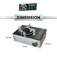 DESERT BOY Camping Stove Chrome/Black - Image 2