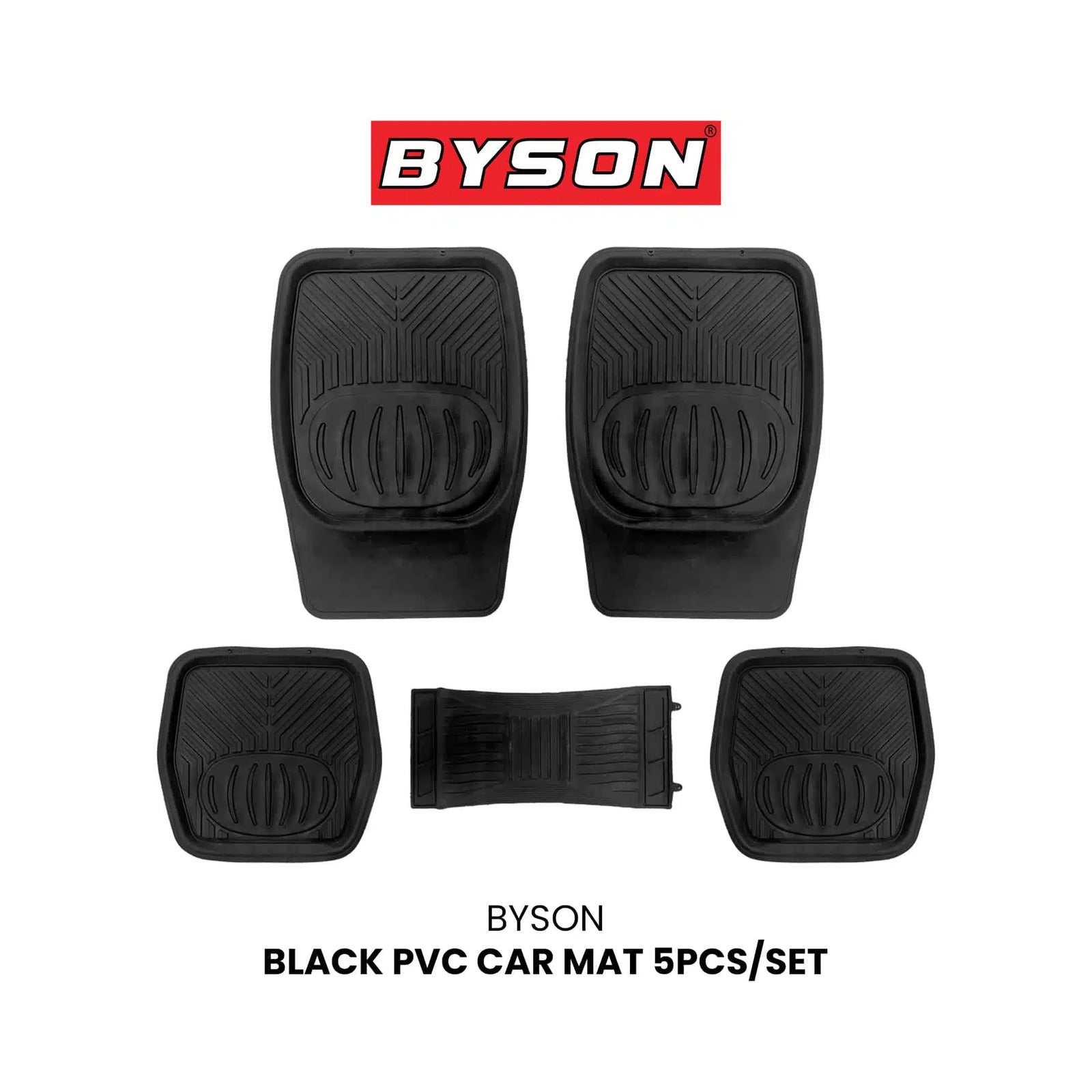 BYSON PVC CAR MAT 5PCS/SET