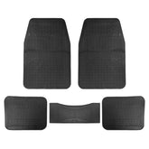 BYSON BLACK PVC CAR MAT 5 PIECES SET