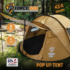 FORCE USA POP-UP TENT FOR OUTDOOR ADVENTURES. - Image 3