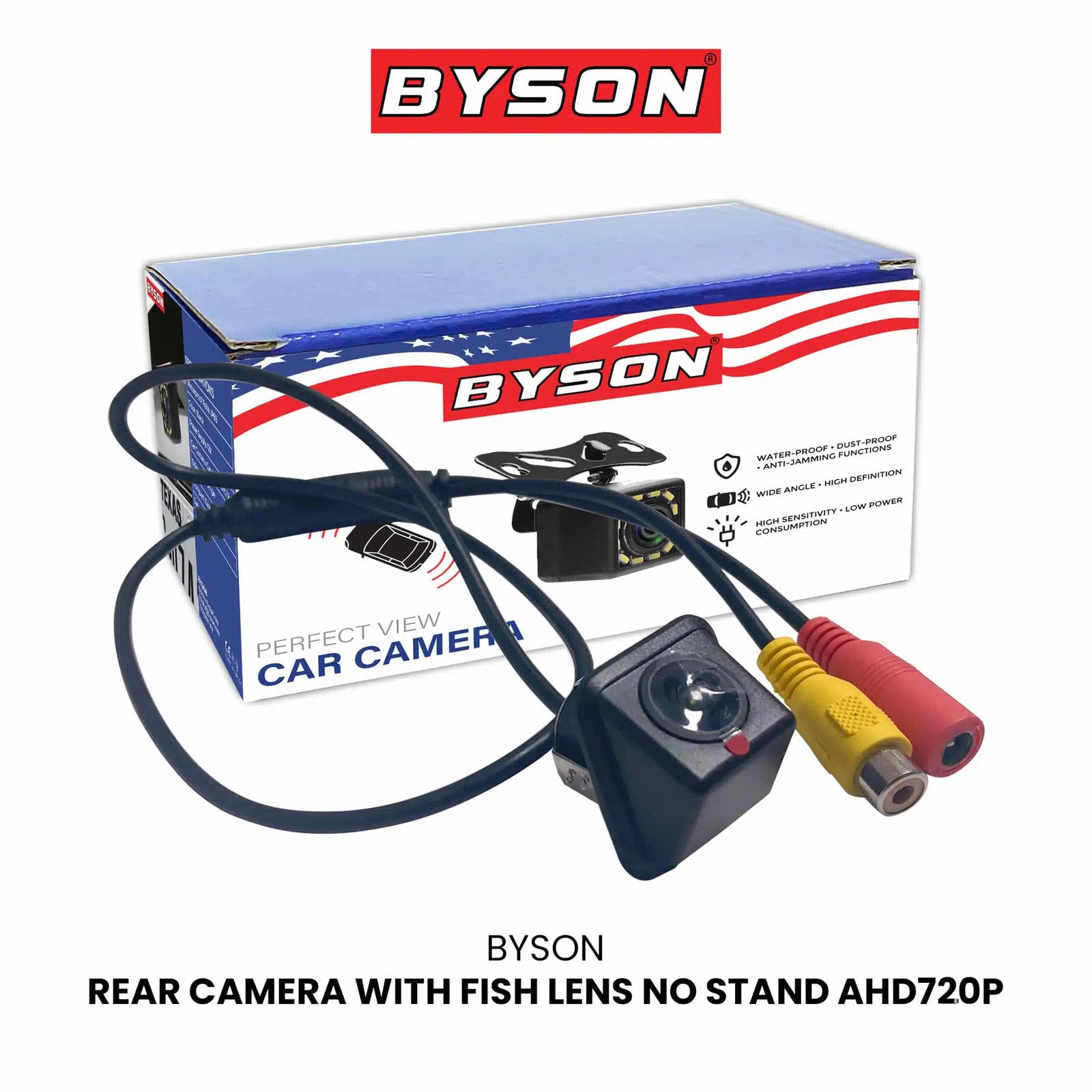 BYSON REAR CAMERA WITH FISH LENS AHD720P