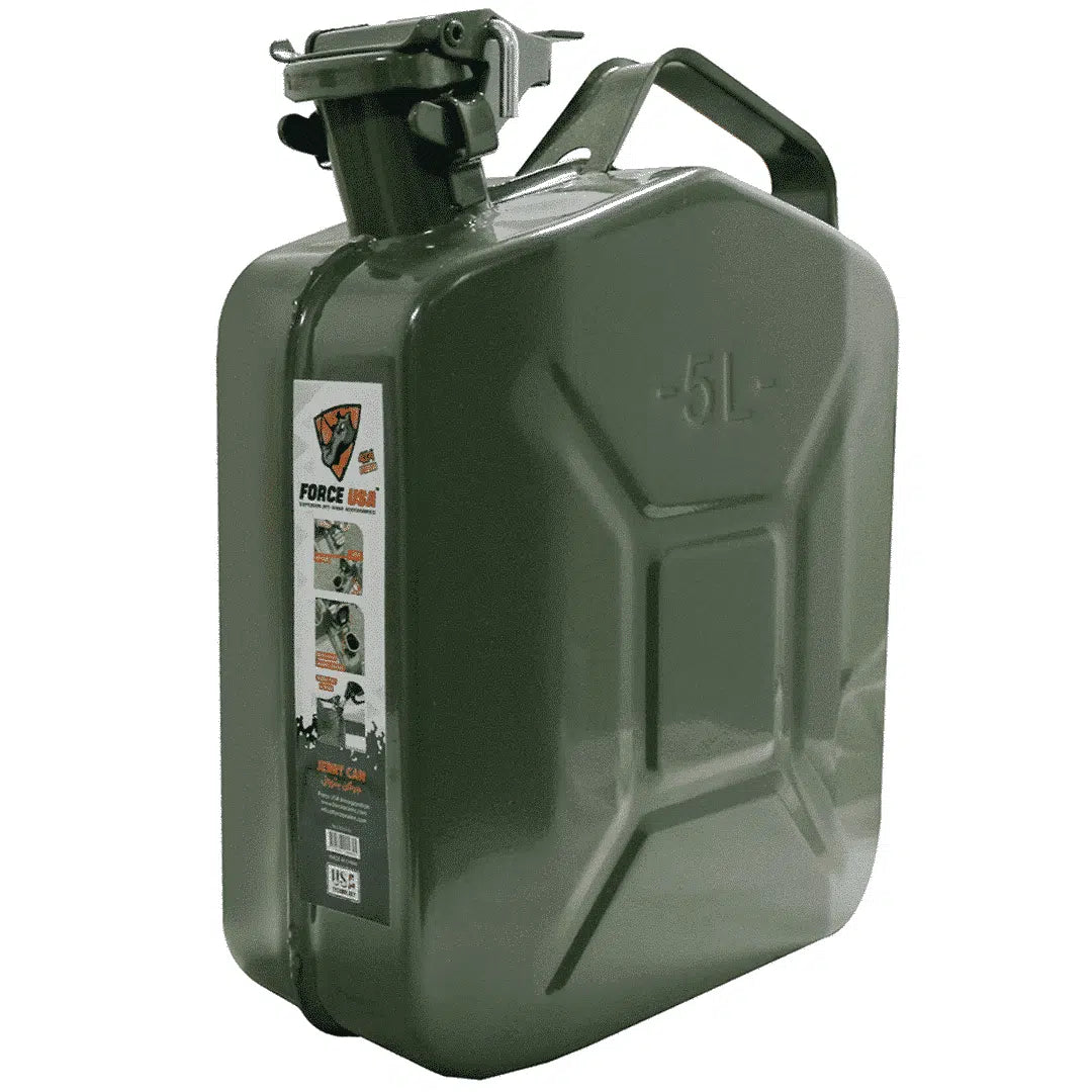 FORCE USA STEEL JERRY CAN- 5-Liter