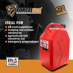 FORCE USA Plastic Jerry Can - 20 Liter - Image 3