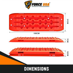 Force USA Traction Boards Off-Road Recovery Track Boards Tire Ladder 4WD - Image 2