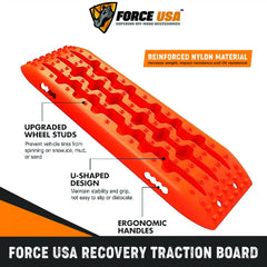 Force USA Traction Boards Off-Road Recovery Track Boards Tire Ladder 4WD - Image 3