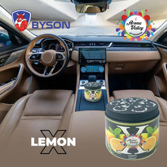 BYSON X GEL AIR FRESHENER-LEMON-LONG-LASTING FRESHNESS FOR EVERY SPACE! - Image 2