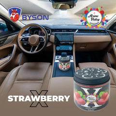 BYSON X GEL AIR FRESHENER-STRAWBERRY-LONG-LASTING FRESHNESS FOR EVERY SPACE! - Image 2