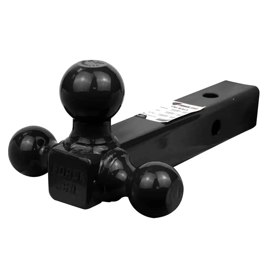 FORCE USA Tri Ball Mount with Hitch Pin - Black