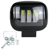 FORCE USA Square Type LED Single Rows Spot Beam Slim Led Pods Work Light-Black