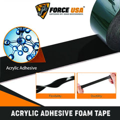 FORCE USA Foam Acrylic Double Sided Tape With Green Release Film Heavy Duty - Image 3