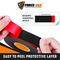FORCE USA Grey Acrylic Double Sided Tape With Red Release Film Heavy Duty - Image 2