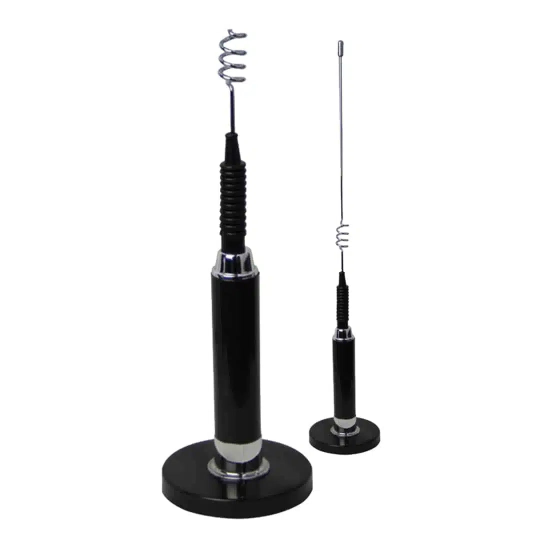 DECORATION ANTENNA BLACK WITH CHROME AND MAGNET BASE