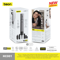 Bson 6-in-1 Professional Hair Dryer & Styler – 110 - Image 2