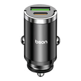 Bson 53W Super Fast Car Charger – 5X Fast Charging with Dual USB Ports (USB-A &