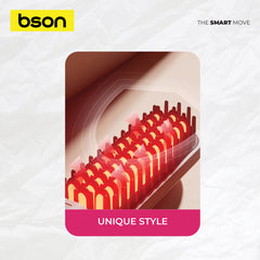 Bson 2-in-1 Hair Comb – Cordless Hair Straightener & Curler with 3 Heat Settings, 200 Million Negative Ions, Light Weight Design, LONG ENDURING with Protective Lid