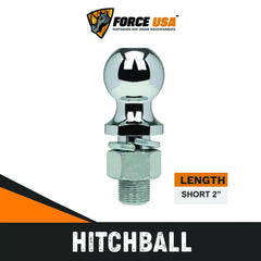 Force USA Chrome Trailer Hitch Ball - Image 3