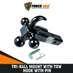 FORCE USA Tri-Ball Mount with Hook & Pin - Image 2