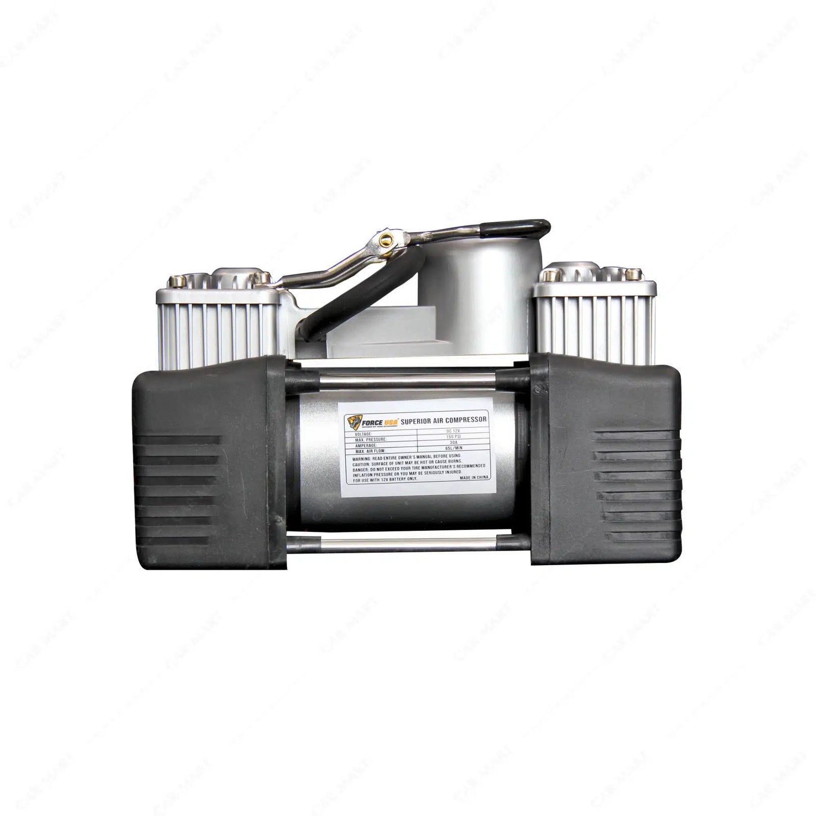 Force USA High-Power Air Compressor 12V Dual Cylinder Tire Inflator for Truck - Image 2
