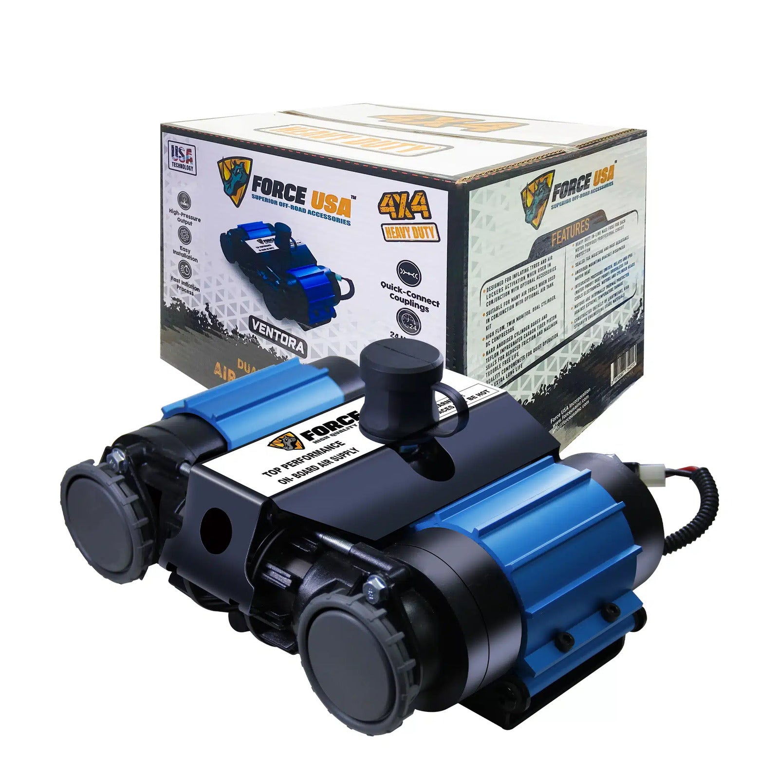 Force USA Dual Cylinder Air Compressor - Image 9