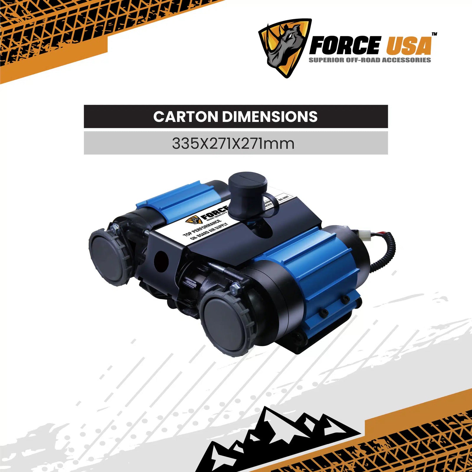 Force USA Dual Cylinder Air Compressor - Image 5