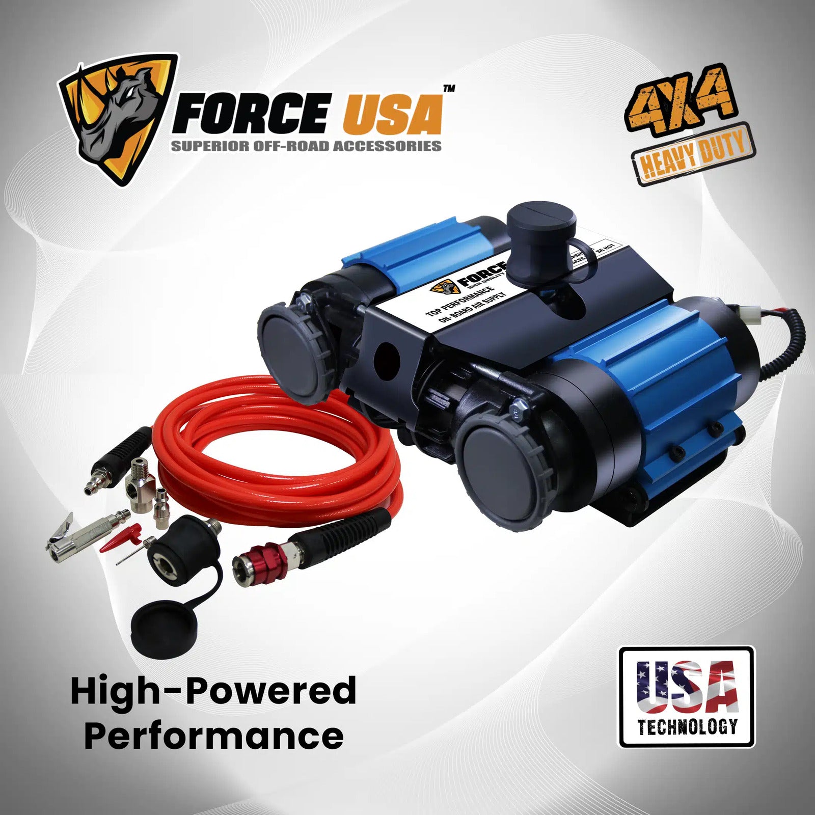 Force USA Dual Cylinder Air Compressor - Image 7