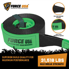 FORCE USA Recovery Tow Strap - Image 2