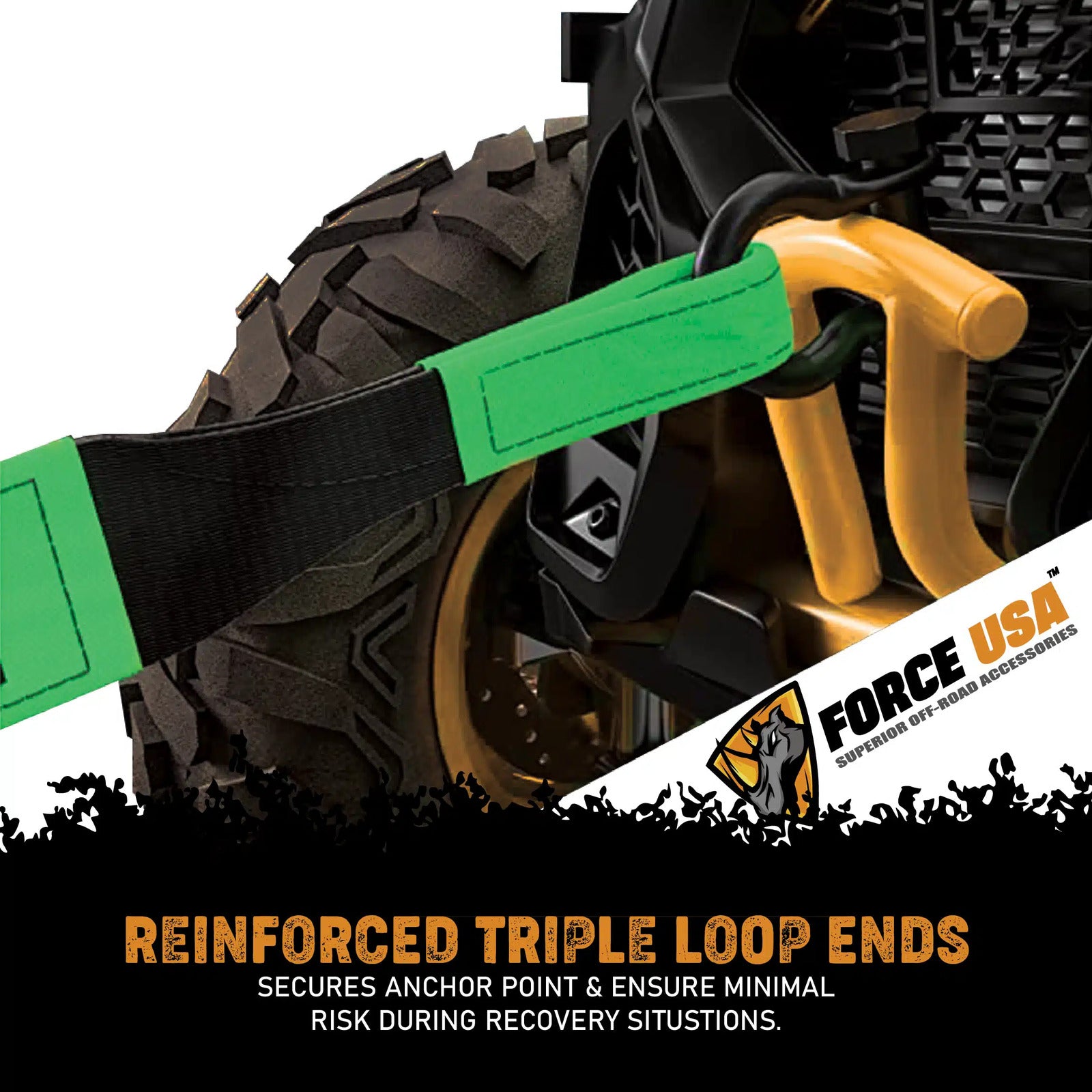 FORCE USA Recovery Tow Strap - Image 3
