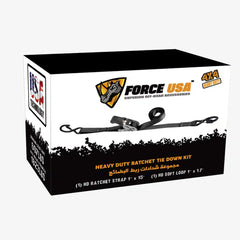 FORCE USA Ratchet Tie Down Straps - Image 2