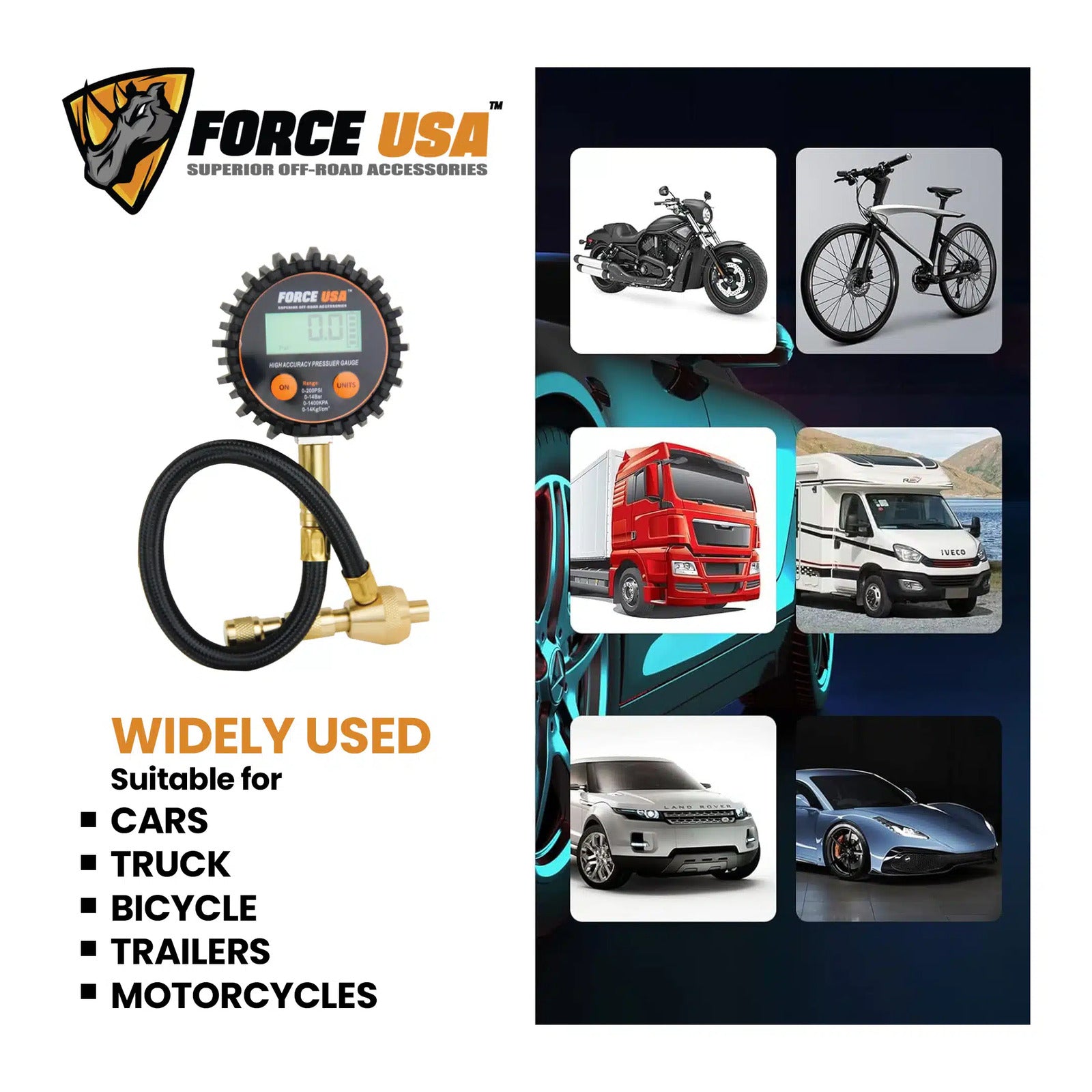 FORCE USA Digital Precision Tire Deflator: Effortless Pressure Adjustment - Image 7
