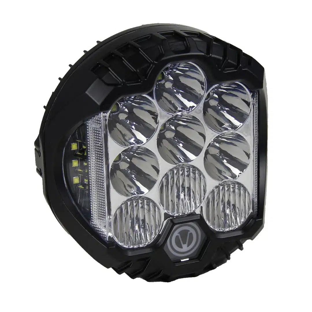 FORCE USA Round Work Light  7 Inches [YELLOW/ WHITE]