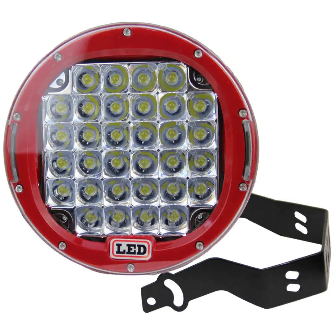 FORCE USA 7-Inch Red Round Work Light: Illuminate Your Path with Power and