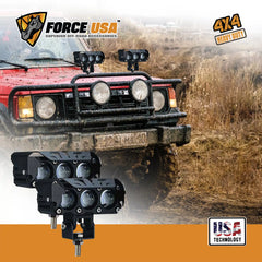 "FORCE USA 3 Lens LED Bar Pair: Illuminate Your Surroundings with Precision and - Image 4