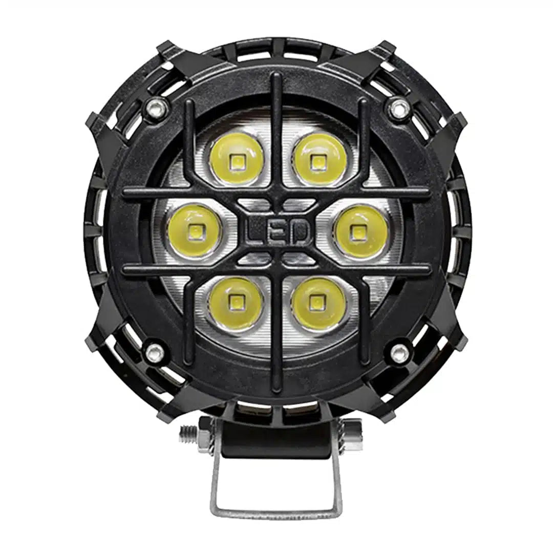 FORCE USA Round Type LED 5 Inches [WHITE+BLUE LIGHT]