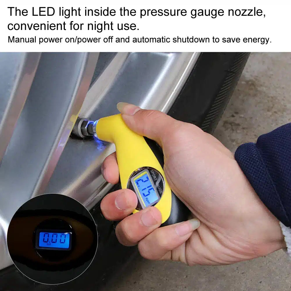 FORCE USA Compact Digital Tire Gauge: Precision in the Palm of Your Hand - Image 3
