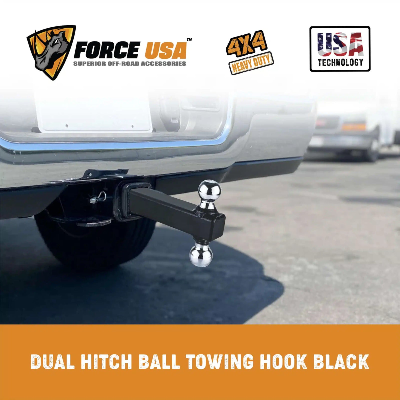 FORCE USA Multi-Ball Trailer Hitch Ball Mount - Image 2