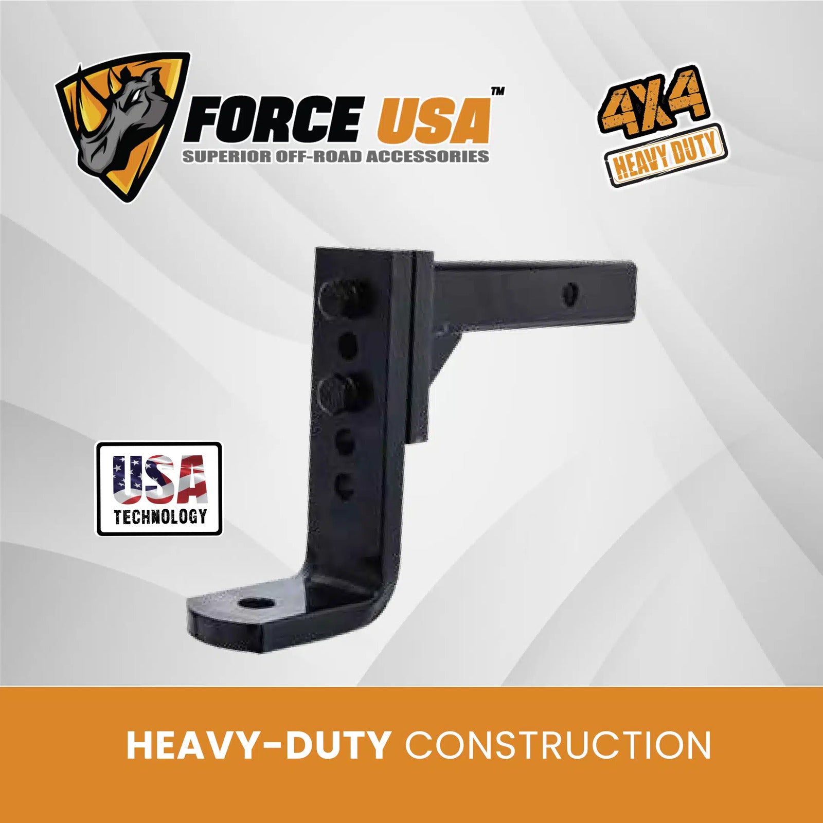 FORCE USA 5 Holes Towing Hook- Durable Steel Construction - Image 6