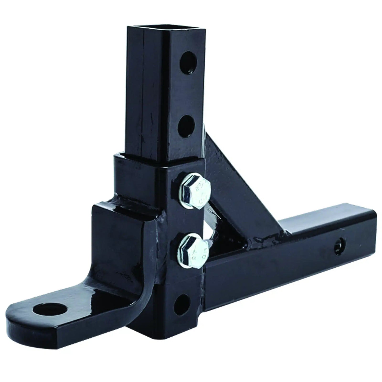 FORCE USA 5 Holes Adjustable Towing Hook - 2 Inch Receiver Mount 8 Positions