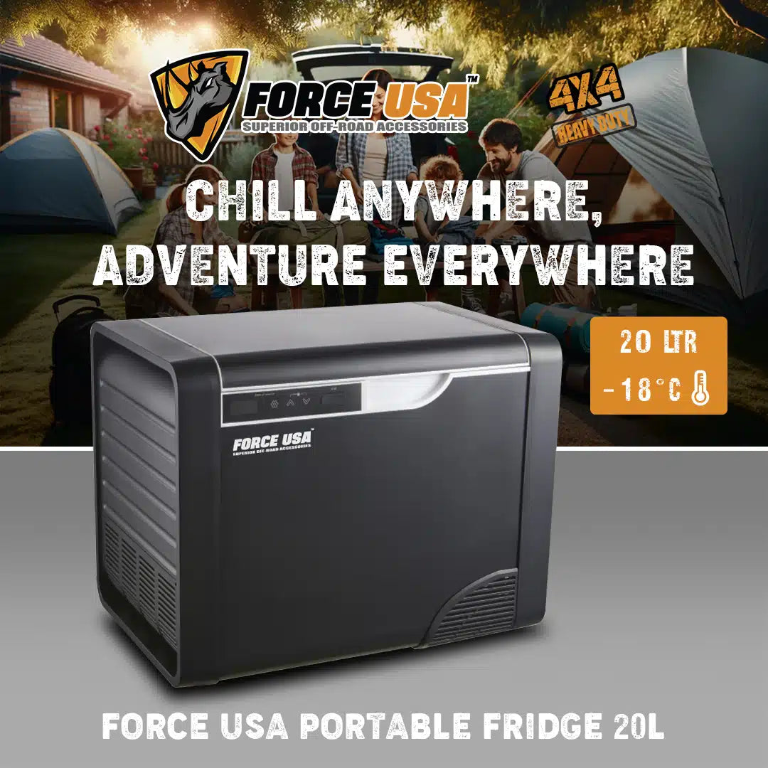 FORCE USA 20L Portable Fridge: Battery Protected - Image 4